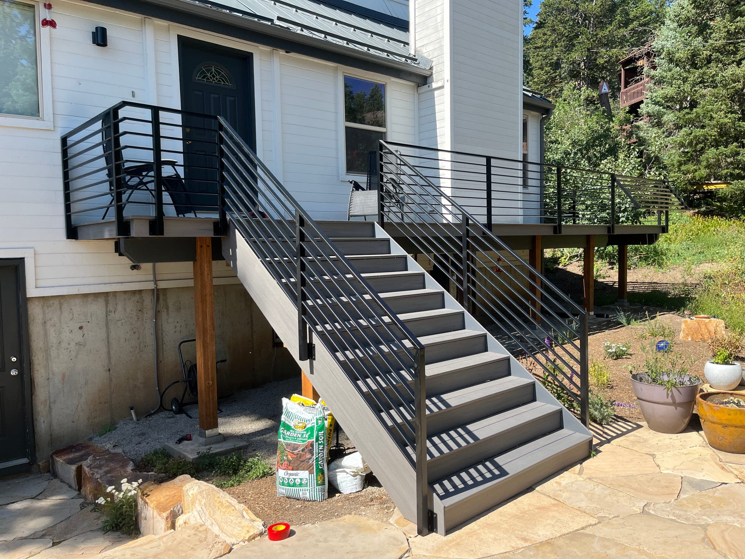 Stair. Railings by Mike's Metals and More.